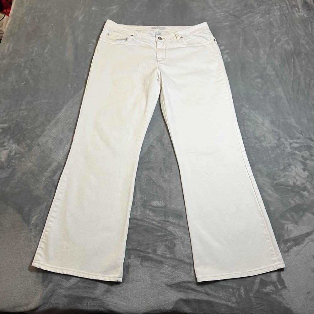 CAbi Mid Rise Stretch Boot Cut Jeans Size 12 Style # 895 **FLAW**